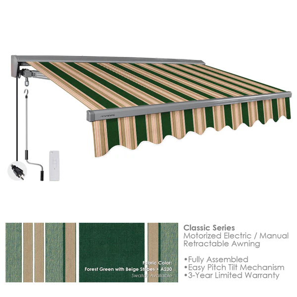 Classic-Forest-Green-Beige-Stripes-A230-EA